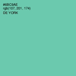 #6BC9AE - De York Color Image